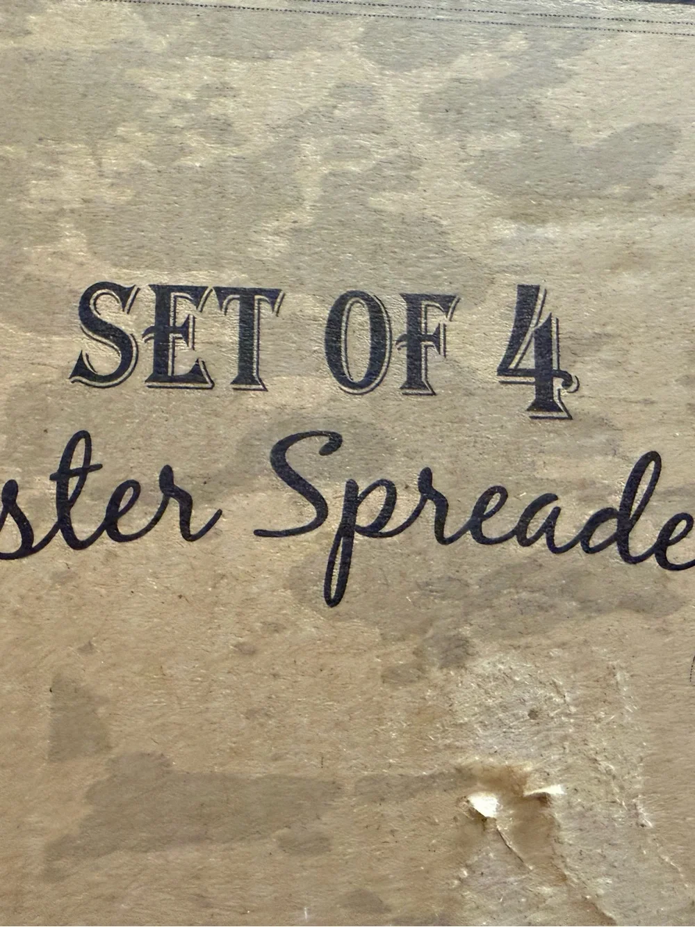 Set of 4 Rooster Farmhouse Cheese or Dip or Jam Spreaders